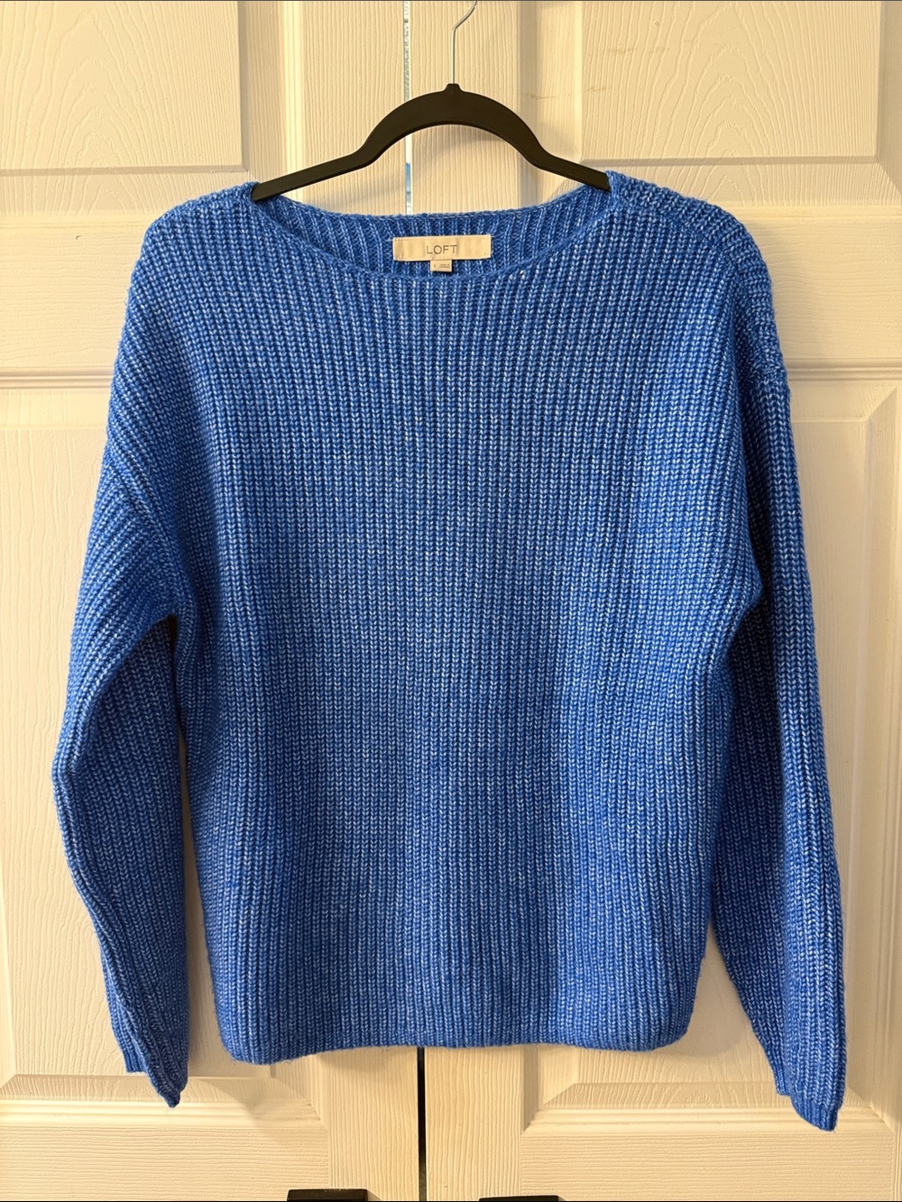 LOFT Cornflower Blue Crewneck Pullover Sweater